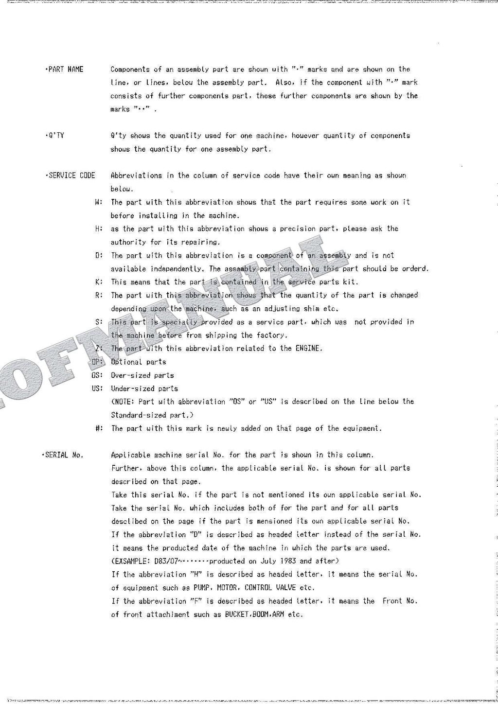 HITACHI UH053M Excavator Parts Catalog Manual EP12B-3-3