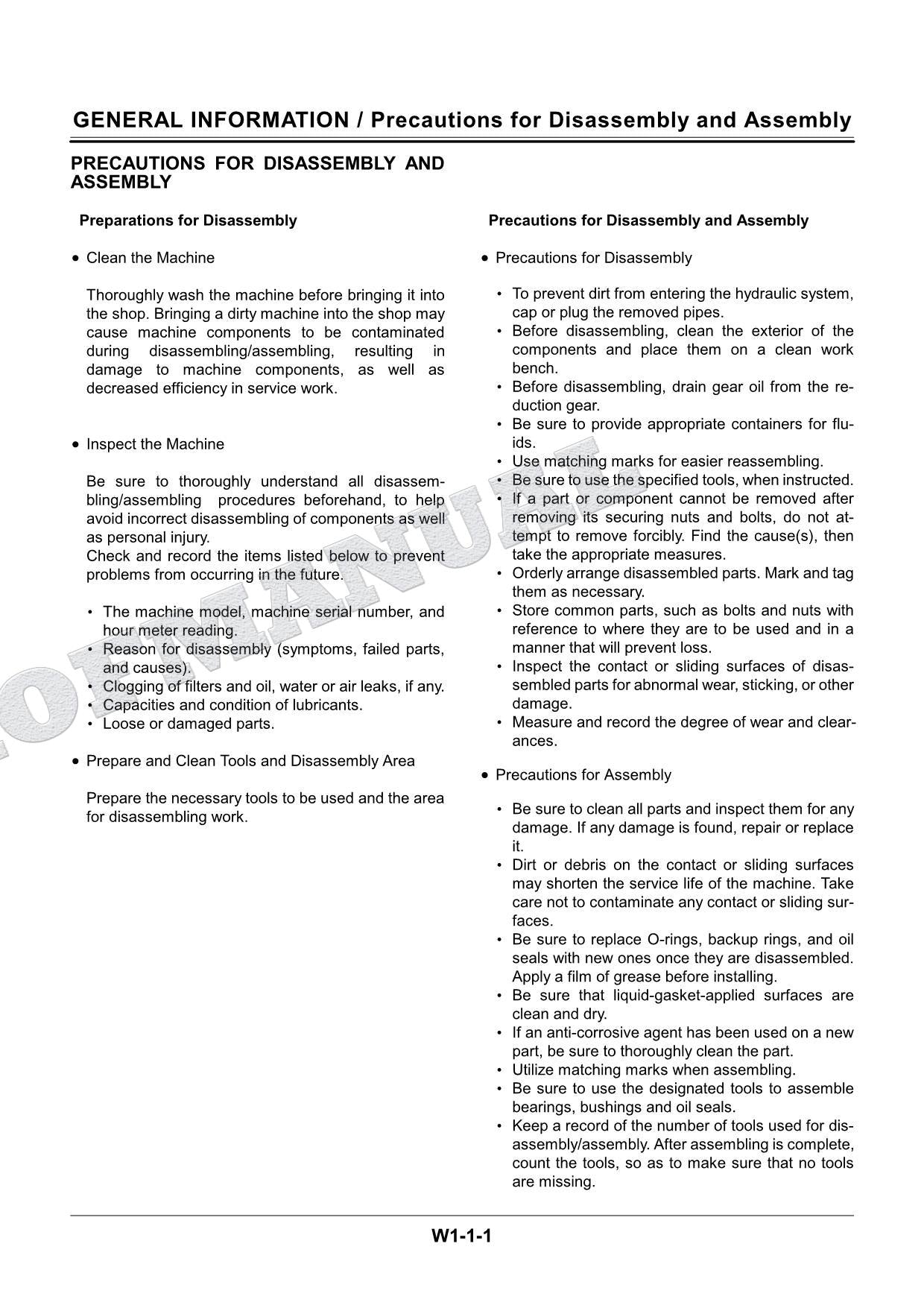 HITACHI EX300-5 EX300LC-5 EX330LC-5 EX350H-5 Excavator Workshop manual