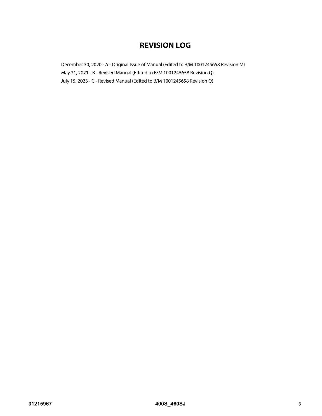 JLG  400S 460SJ Boom Lift Parts Catalog Manual