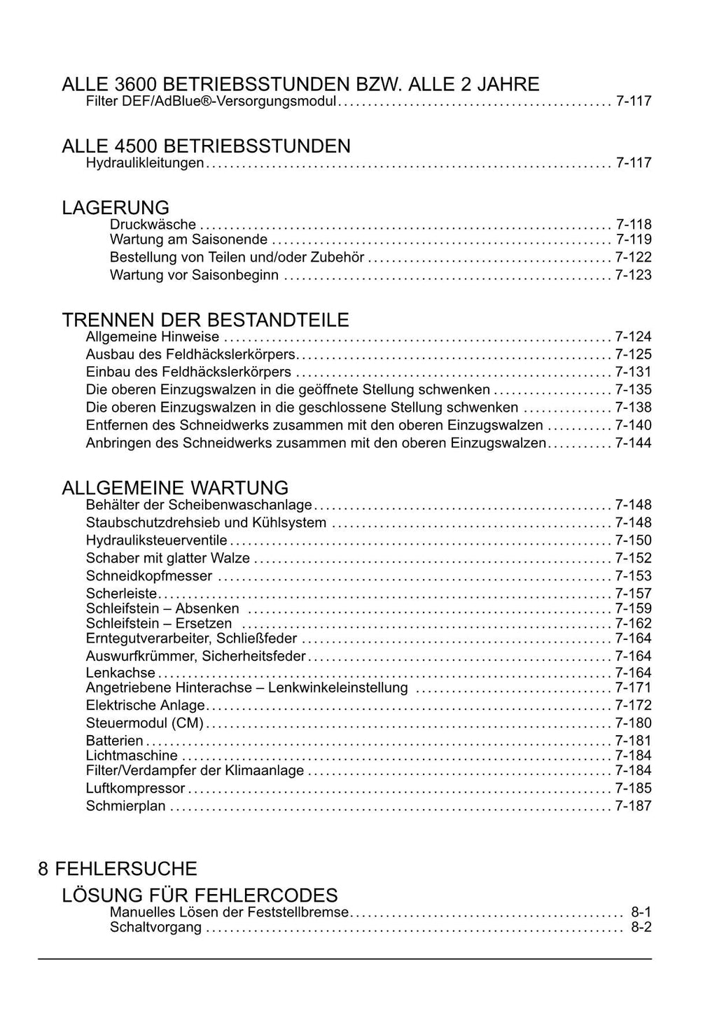 New Holland FR450 FR500 FR600 FR700 FR850 Feldhäcksler Betriebsanleitung Ab 5876