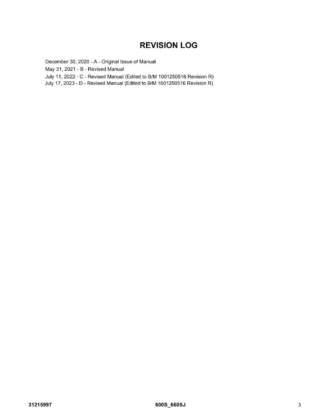JLG  600S 660SJ  Boom Lift Parts Catalog Manual