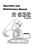 Liebherr R932 Tunnel Excavator Operators manual