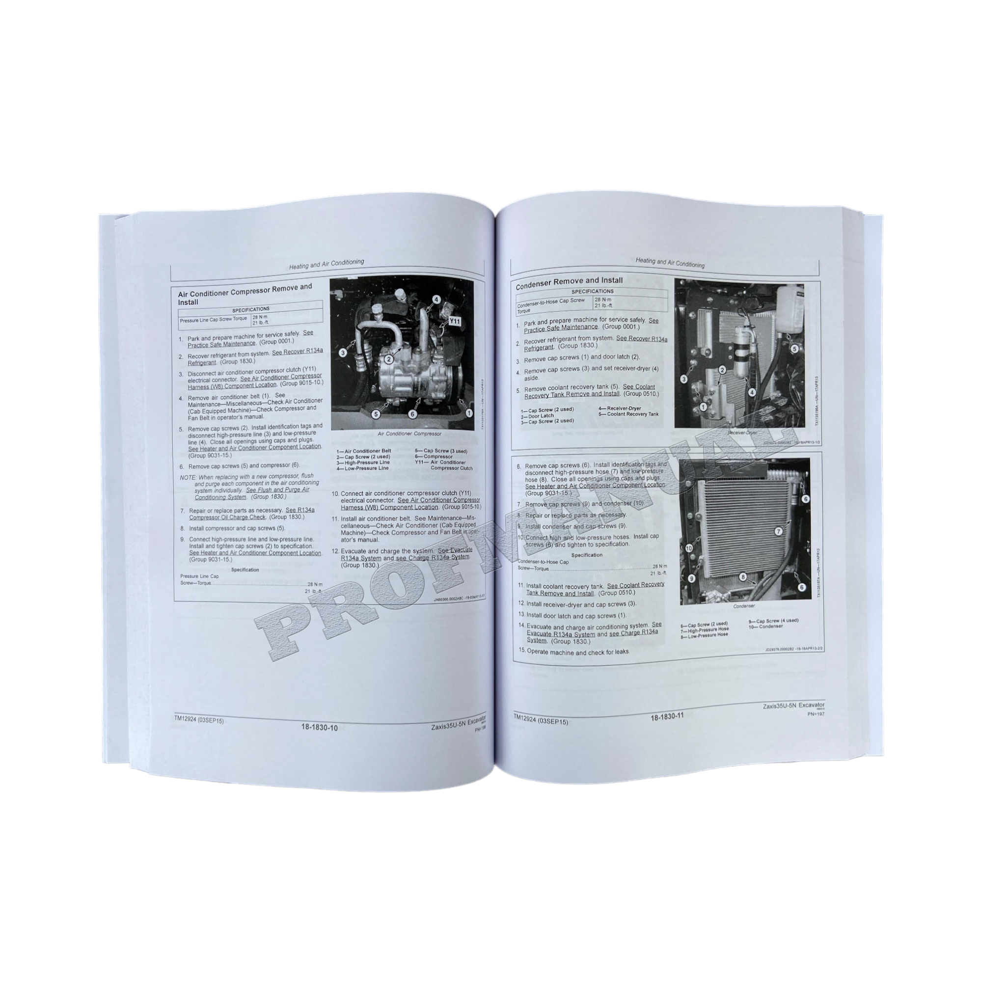 HITACHI ZAXIS 35U-5N EXCAVATOR REPAIR SERVICE MANUAL + !BONUS!