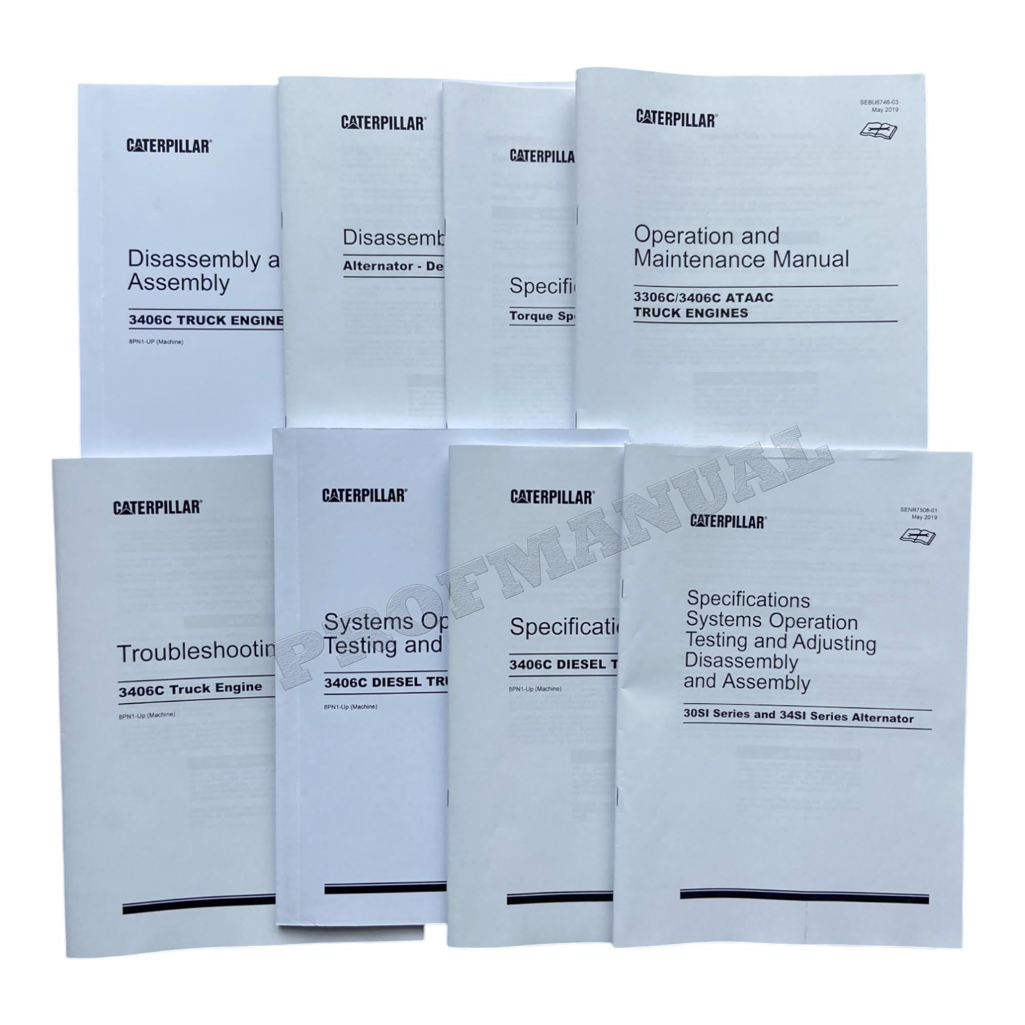 Caterpillar 3406С Truck Engine Full Service Manual *Send serial number