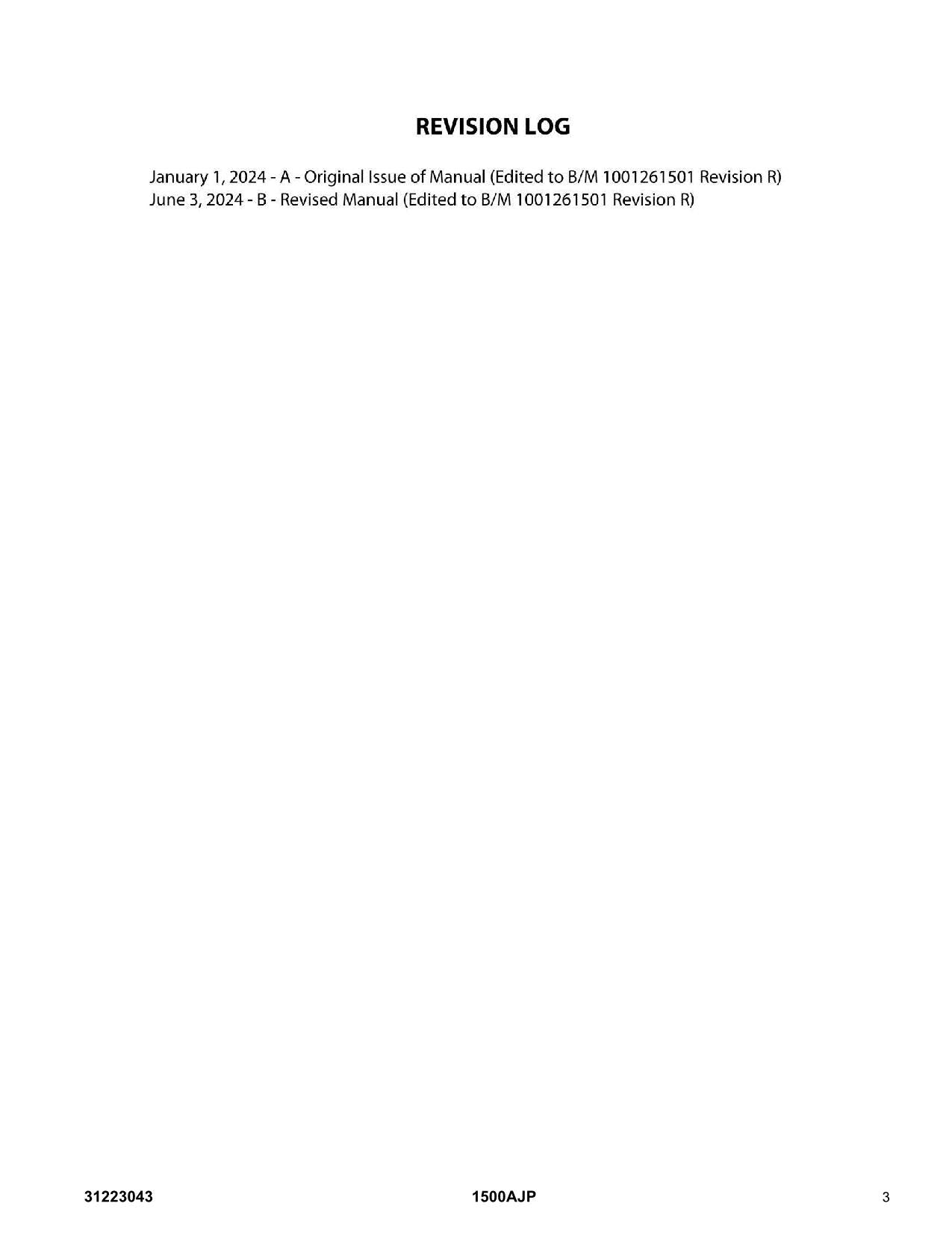 Manual del catálogo de piezas del elevador de pluma JLG 1500AJP 31223043