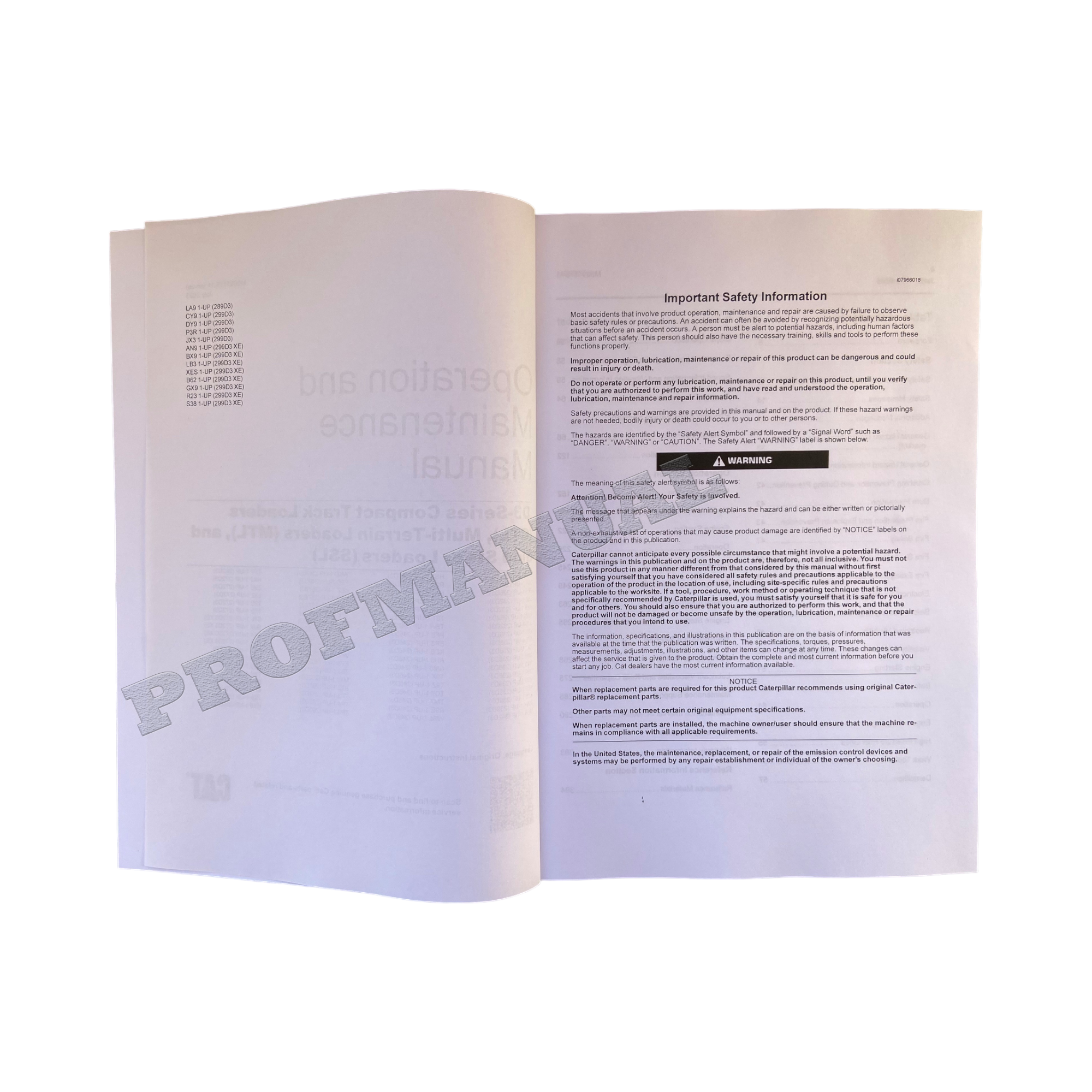 CATERPILLAR 226D3 232D3 236D3 239D3 242D3 246D3 249D3 257D3 MANUAL DEL OPERADOR