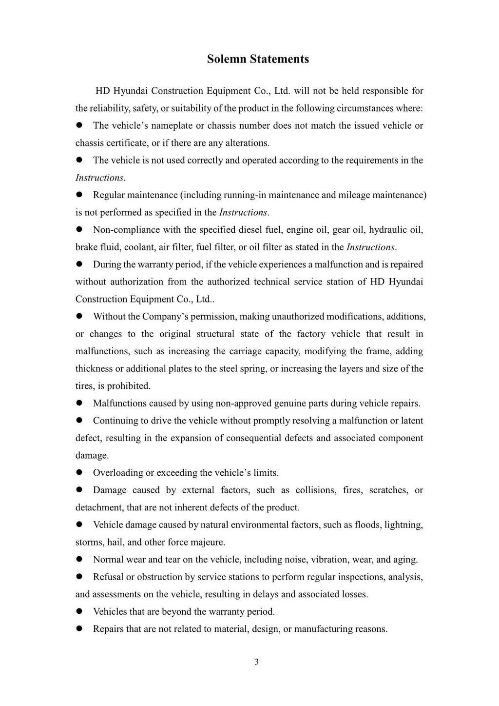 Manual de mantenimiento del operador de camiones volquete Hyundai HDT90 HDT105