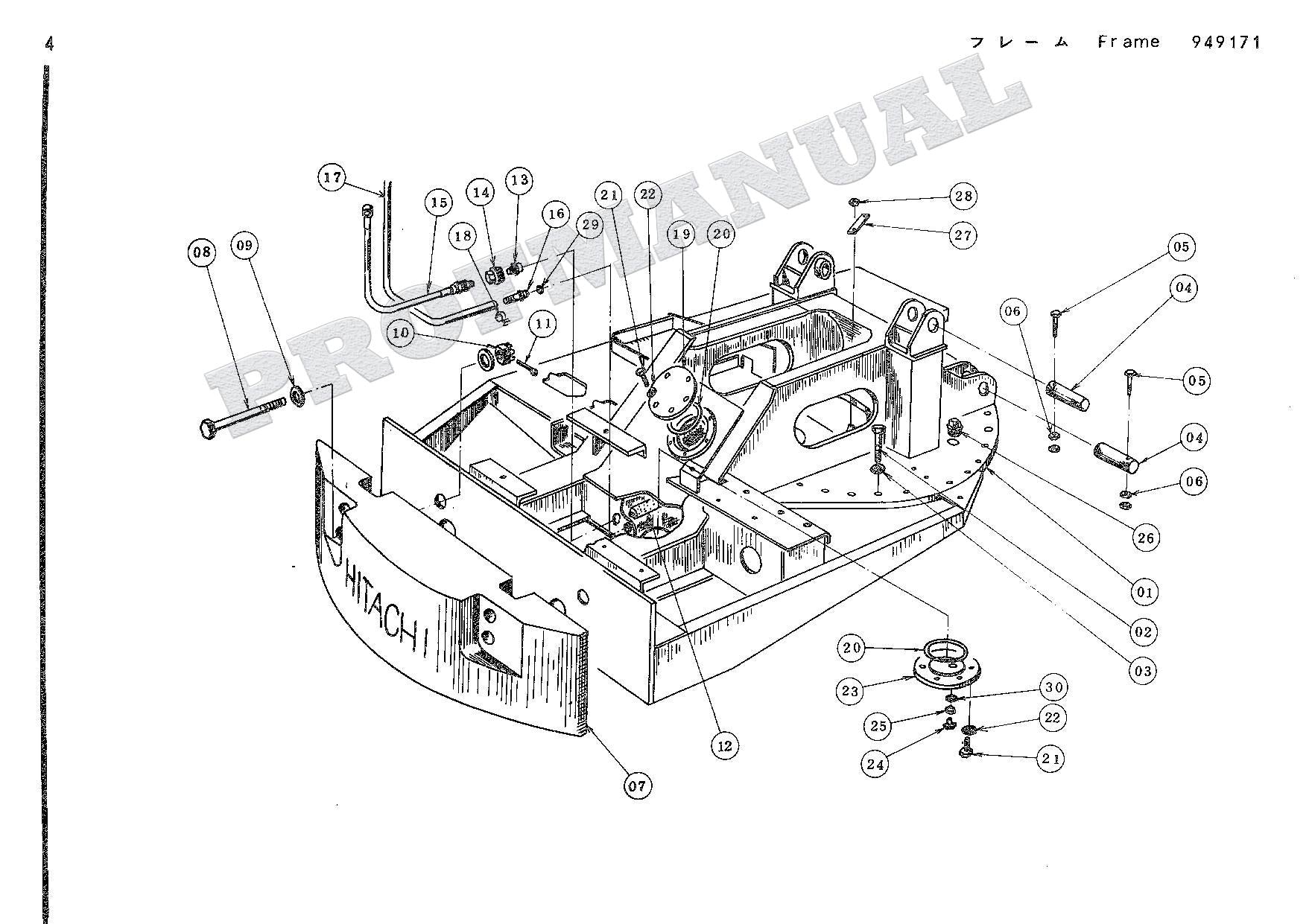 HITACHI UH03 CONSTRUCTION Excavator Parts Catalog Manual