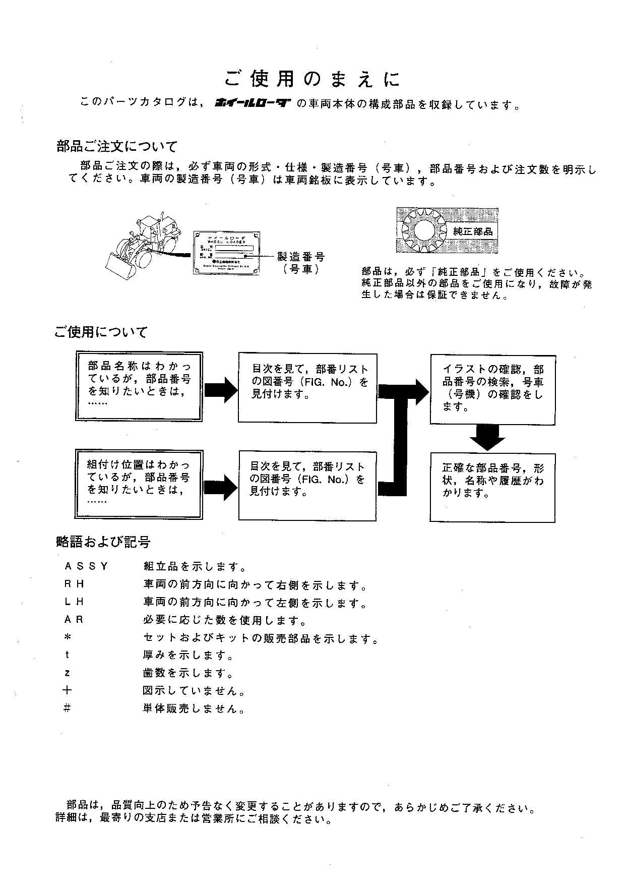Hitachi LX360E Wheel Loader Parts Catalog Manual SN 001102-up