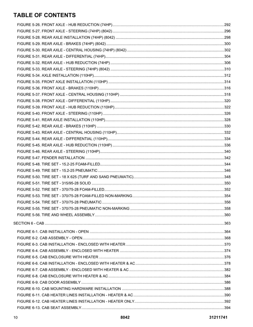 SKYTRAK 8042 Telehandler Parts Catalog Manual 31211741
