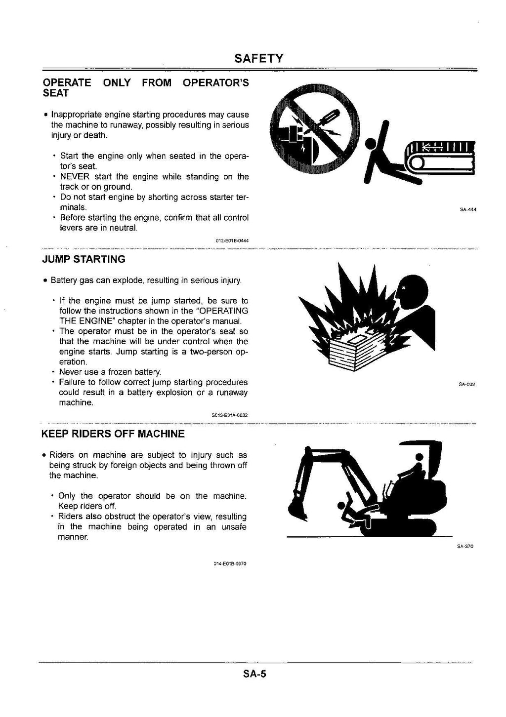 Hitachi EX33U Excavator Operational Test Troubleshooting Service manual