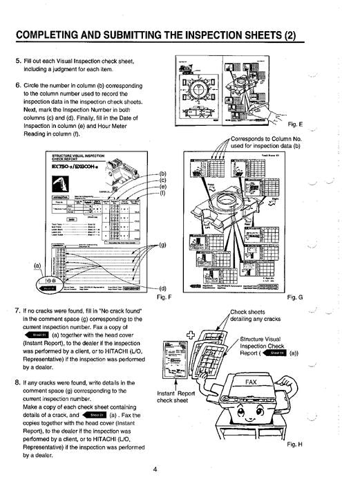 HITACHI EX750-5 EX800H-5 EXCAVATOR SERVICE MANUAL KO206L01