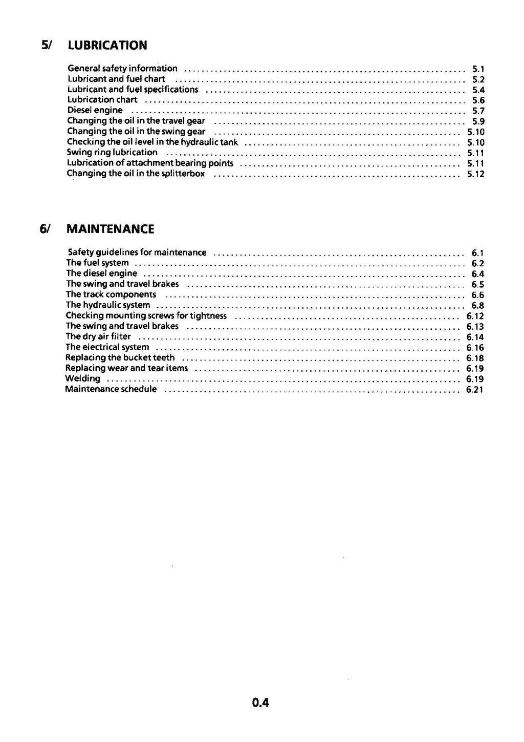 Liebherr R932 Litronic Excavator Operators manual serial .101