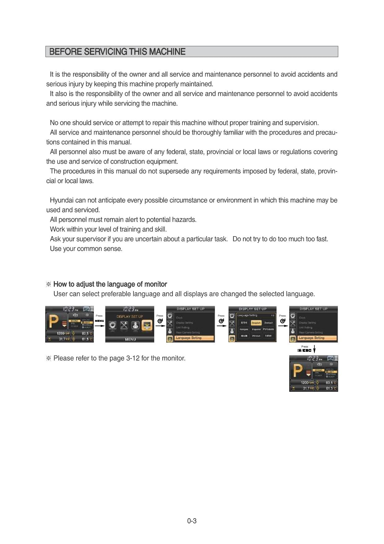 Hyundai HL740TM-9 WHEEL LOADER Operators Maintenance Manual