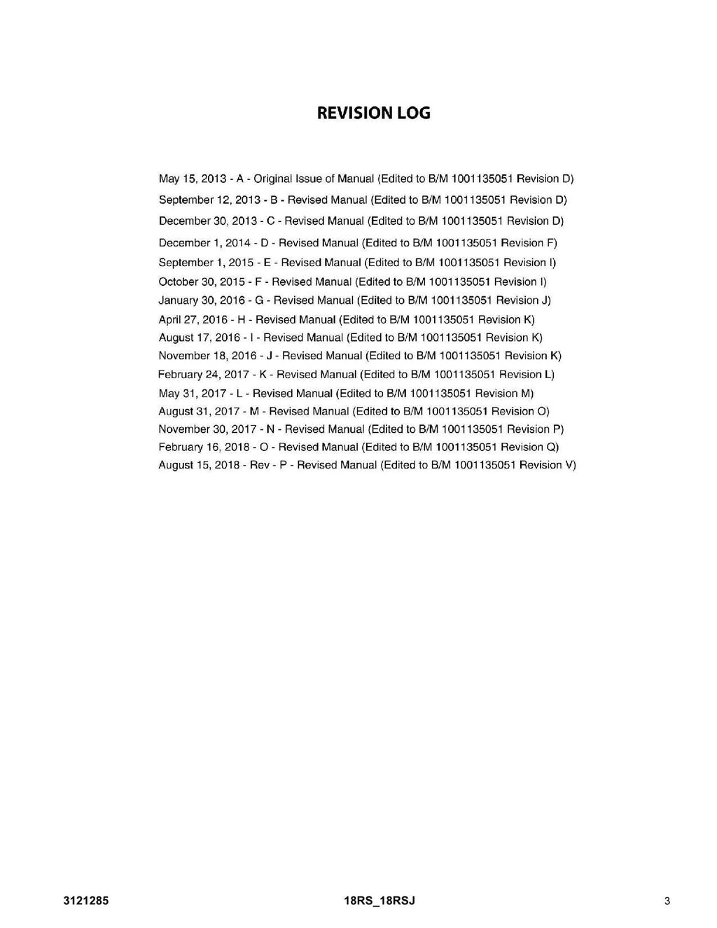 JLG 18RS 18RSJ Boom Lift  Parts Catalog Manual