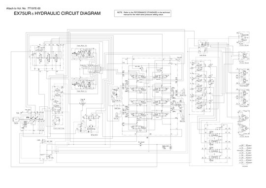 HITACHI EX75UR-5 EXCAVATOR SERVICE MANUAL TT197ECIR