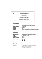 Liebherr L580-459 (USA CAN) Wheel Loader Operators manual