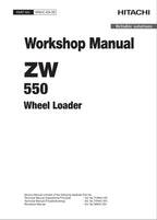 Hitachi ZW550 Wheel Loader Workshop Manual WNHC-EN-00