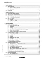 Liebherr R974 C-Litronic Excavator Operators manual serial 15259