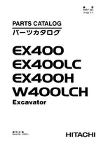 Manual del catálogo de piezas de la excavadora Hitachi EX400 EX400LC EX400H EX400LCH