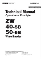 Hitachi ZW40-5B ZW50-5B Wheel Loader Technical Manual Operational Principle