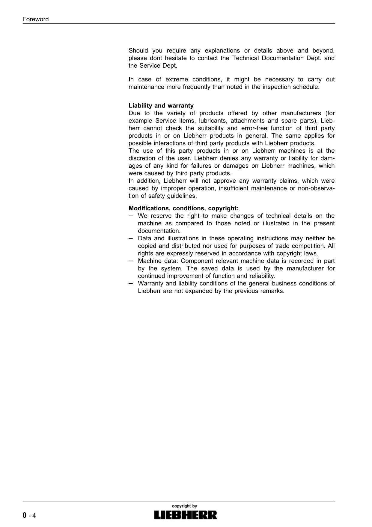 Liebherr PR764 Litronic Dozer Operators manual serial11442