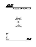 JLG ES1530LC  Scissor Lift Parts Catalog Manual