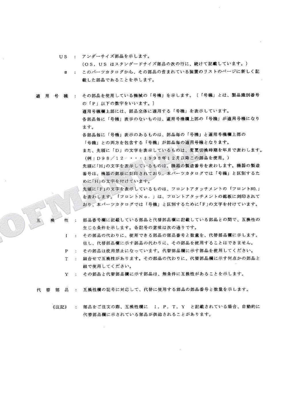 HITACHI EX75URLC-3 Equipment Component Excavator Parts Catalog Manual