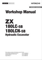 HITACHI ZAXIS ZX180LC-5B ZX180LCN-5B Excavator Workshop Service Manual