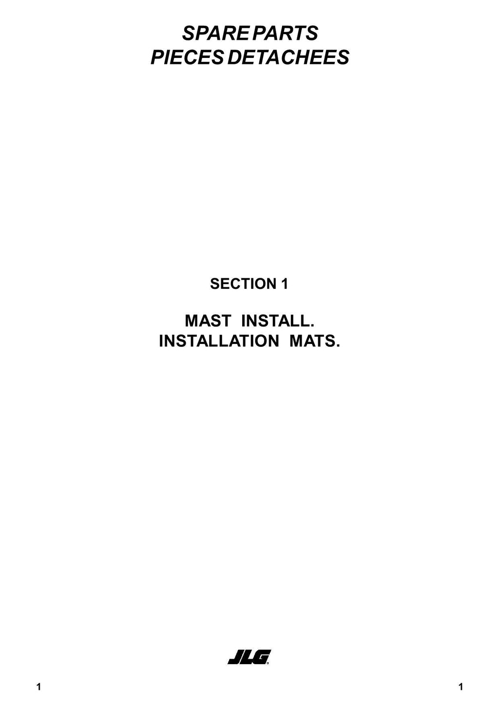 TOUCAN P20 Vertical Lift Parts Catalog Manual Multi language