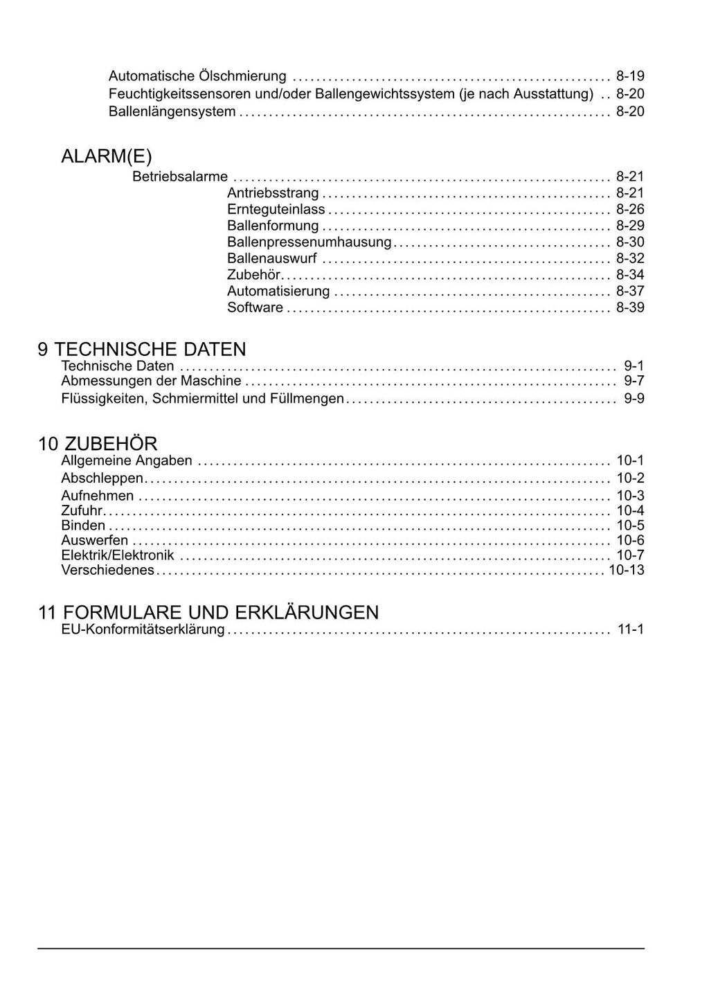 New Holland BigBaler 1290 High Density Betriebsanleitung