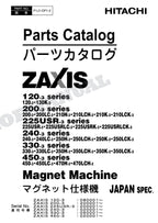 Manual del catálogo de piezas de la excavadora magnética HITACHI ZX240-3 ZX330-3 ZX450-3