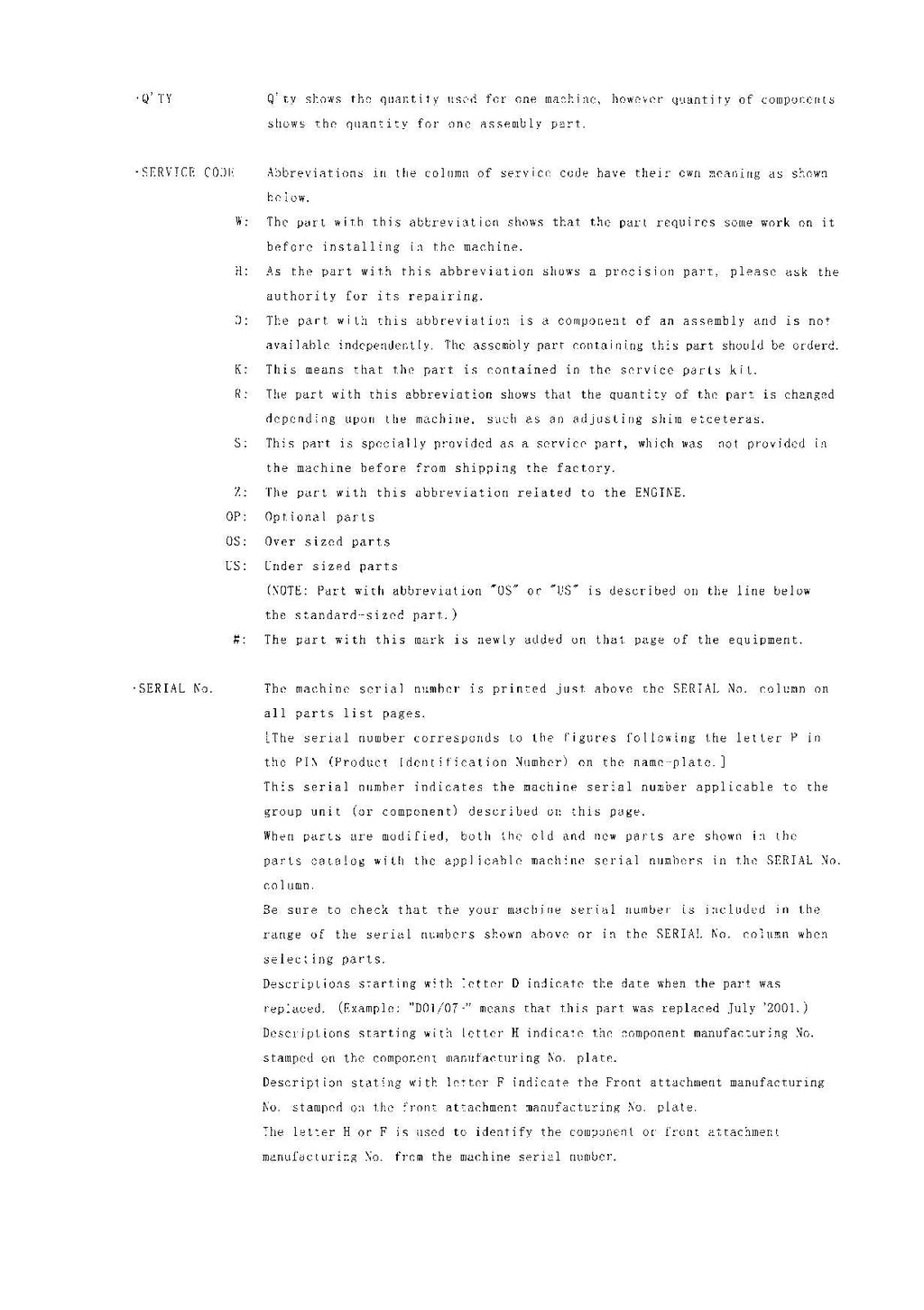 Hitachi LX120-5 Wheel Loader Parts Catalog Manual SN 003101-up