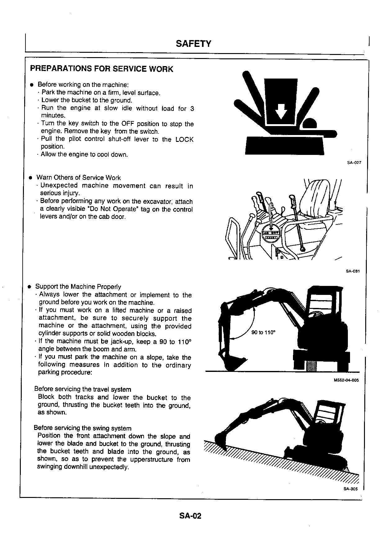 Hitachi EX30UR-2 EX40UR-2 Excavator Operational Test Troublesh Service manual