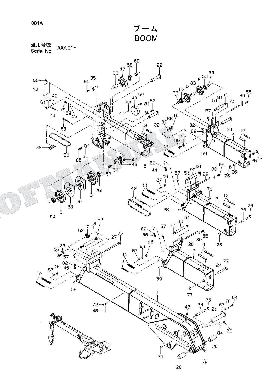 HITACHI EX75URT EX100T Excavator Parts Catalog Manual