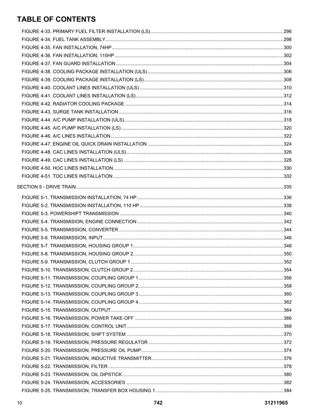 JLG 742 Telehandler  Parts Catalog Manual