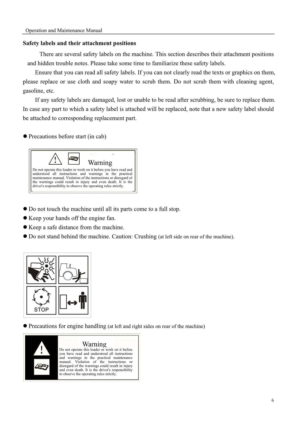 Hyundai HL630L HL635L WHEEL LOADER Operators Maintenance Manual