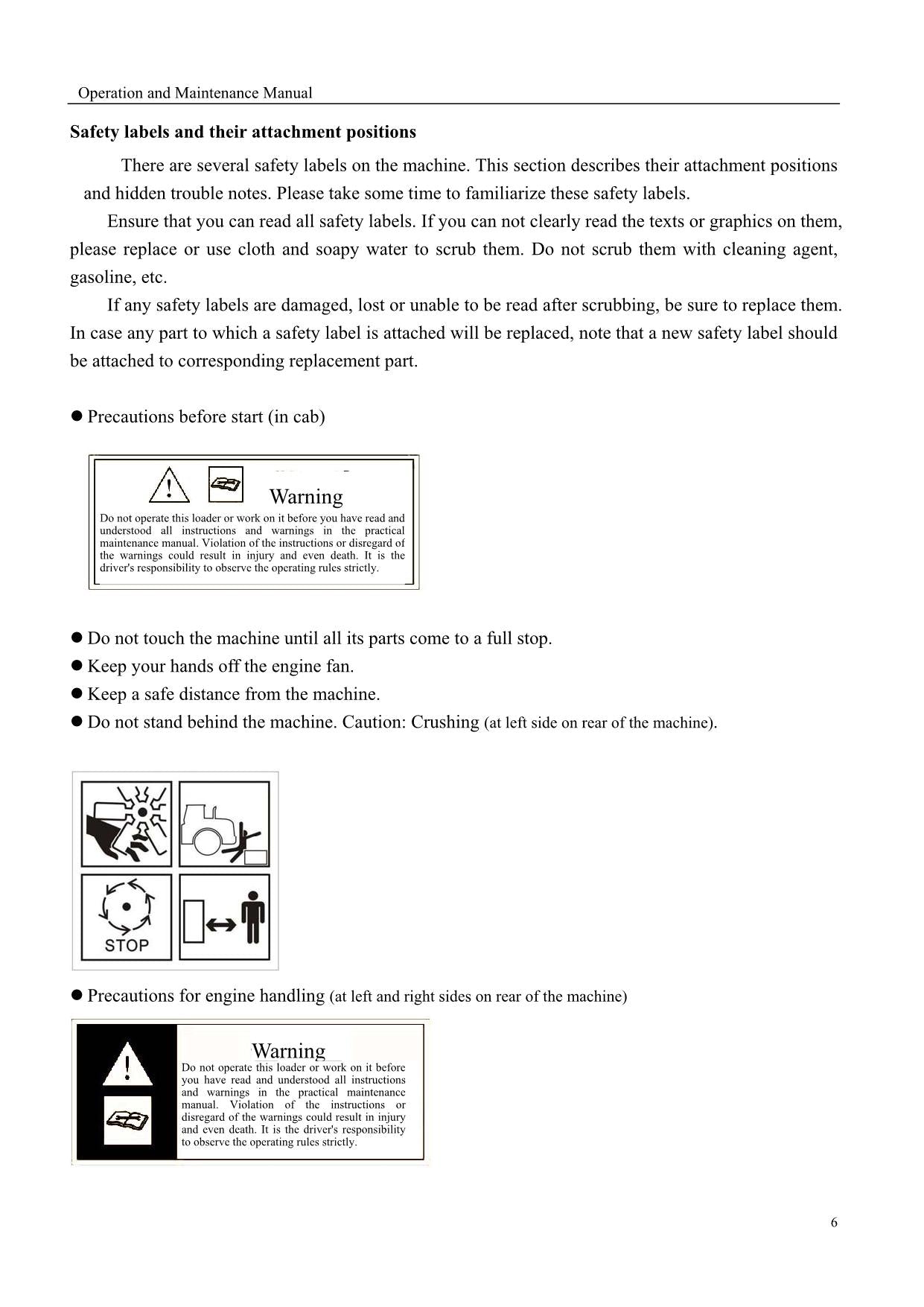 Hyundai HL630L HL635L WHEEL LOADER Operators Maintenance Manual