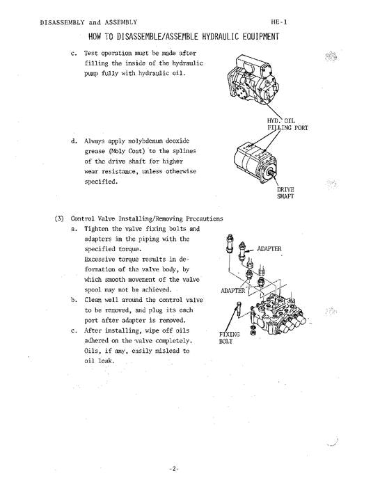 HITACHI UH143 EXCAVATOR SERVICE MANUAL