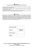 New Holland E385B Bagger Betriebsanleitung