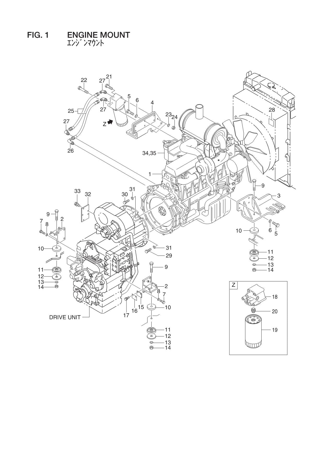 Hitachi LX130-7 Wheel Loader Parts Catalog Manual SN 001101-up PW-655J-H