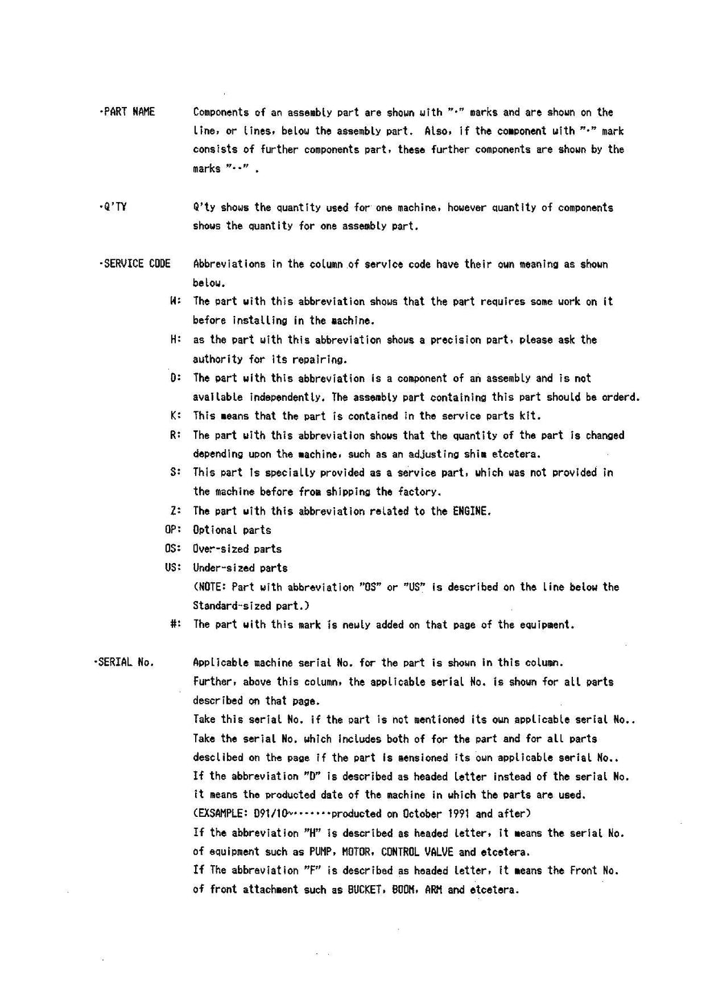 Hitachi LX150 Wheel Loader Parts Catalog Manual SN 00101-up P42C-1-3