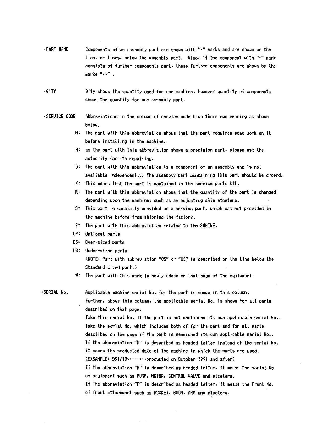 Hitachi LX150 Wheel Loader Parts Catalog Manual SN 00101-up P42C-1-3