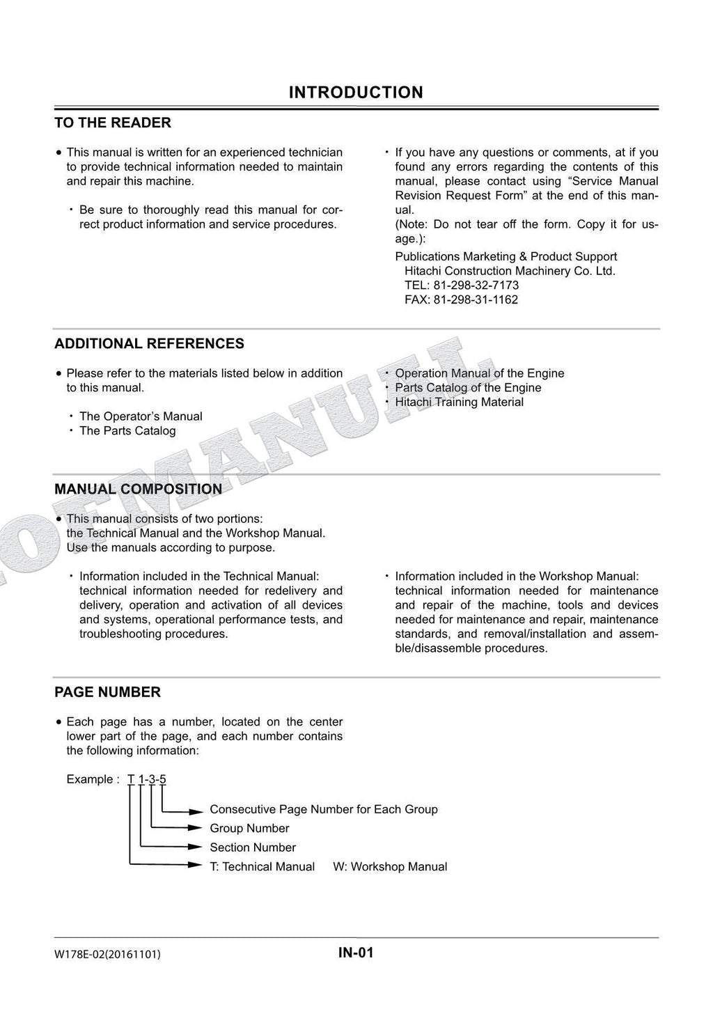 HITACHI ZX225US ZX230 ZX270 Excavator Repair Workshop Service manual