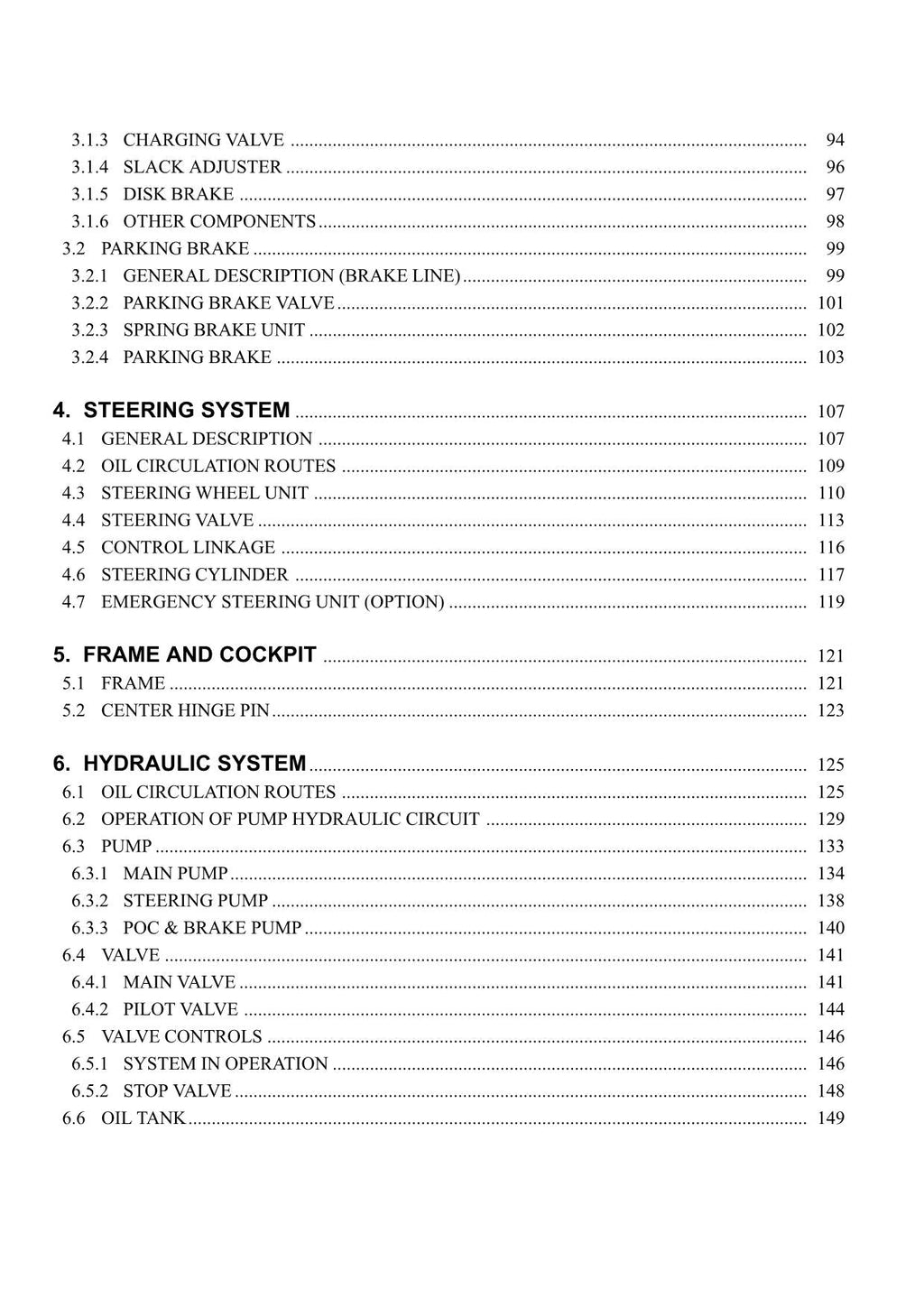 Hitachi LX450-7 Wheel Loader Technical Manual