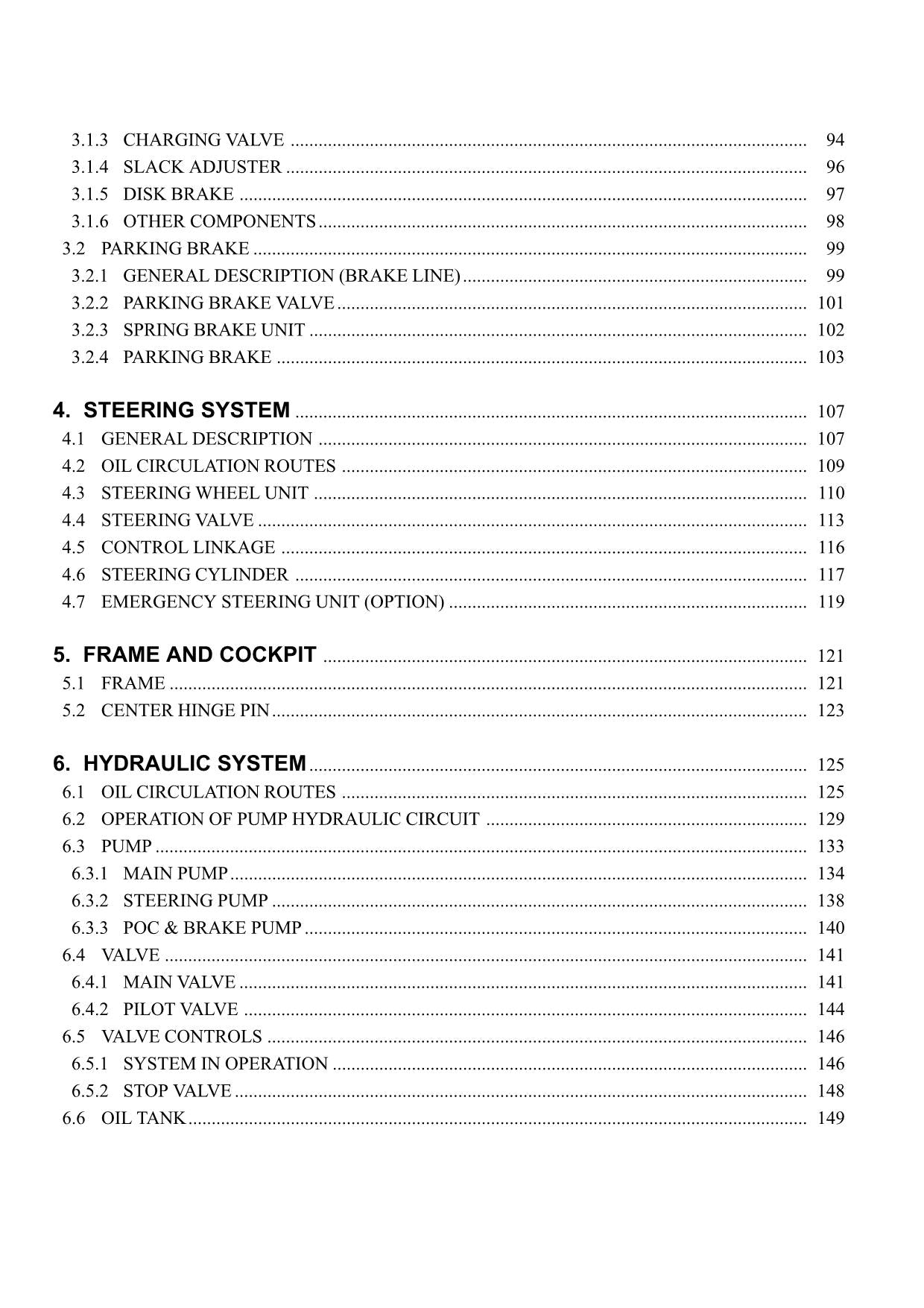 Hitachi LX450-7 Wheel Loader Technical Manual
