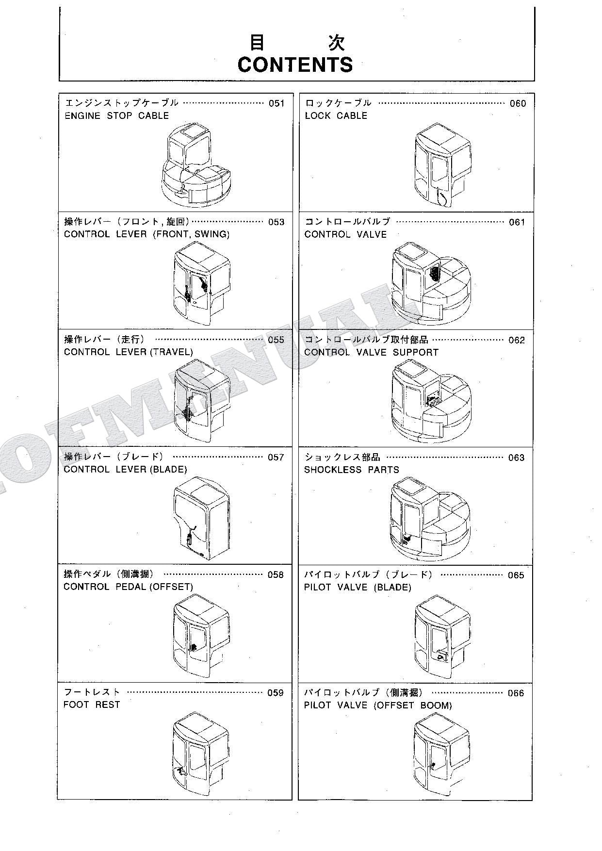 HITACHI ZAXIS ZX75UR Excavator Parts Catalog Manual