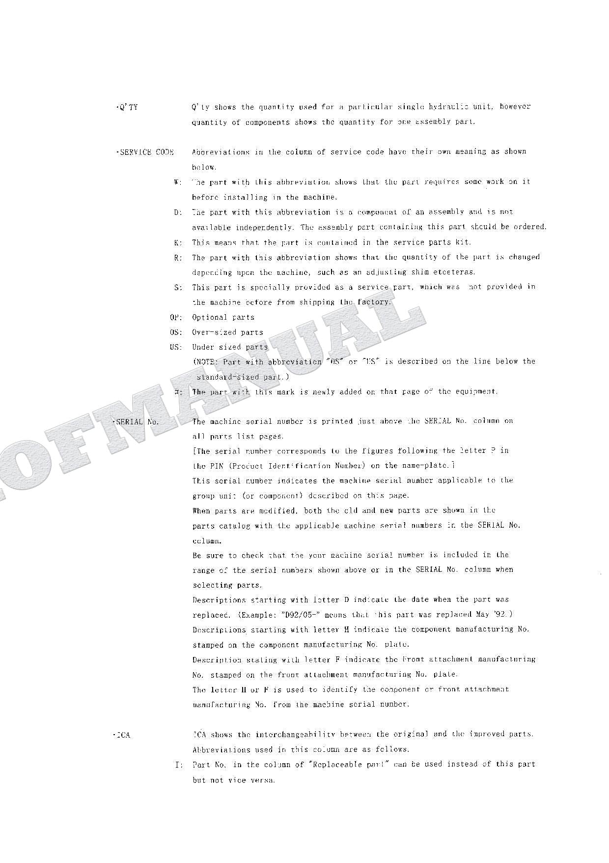 HITACHI EX60WD-2 Equipment Component Excavator Parts Catalog Manual SN 001001-