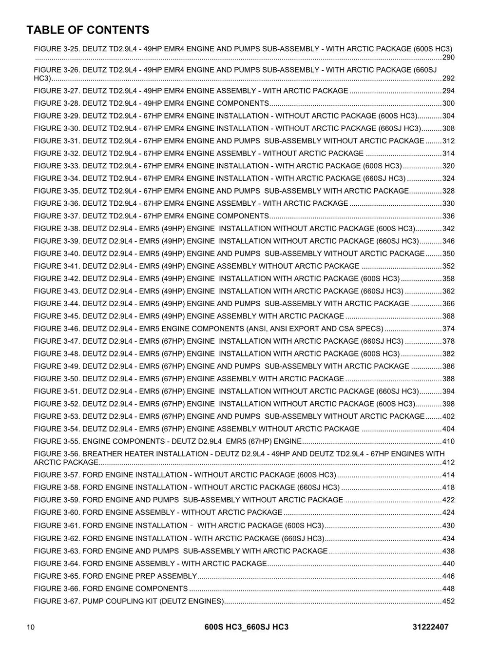 JLG 600S HC3 660SJ HC3 Boom Lift  Parts Catalog Manual