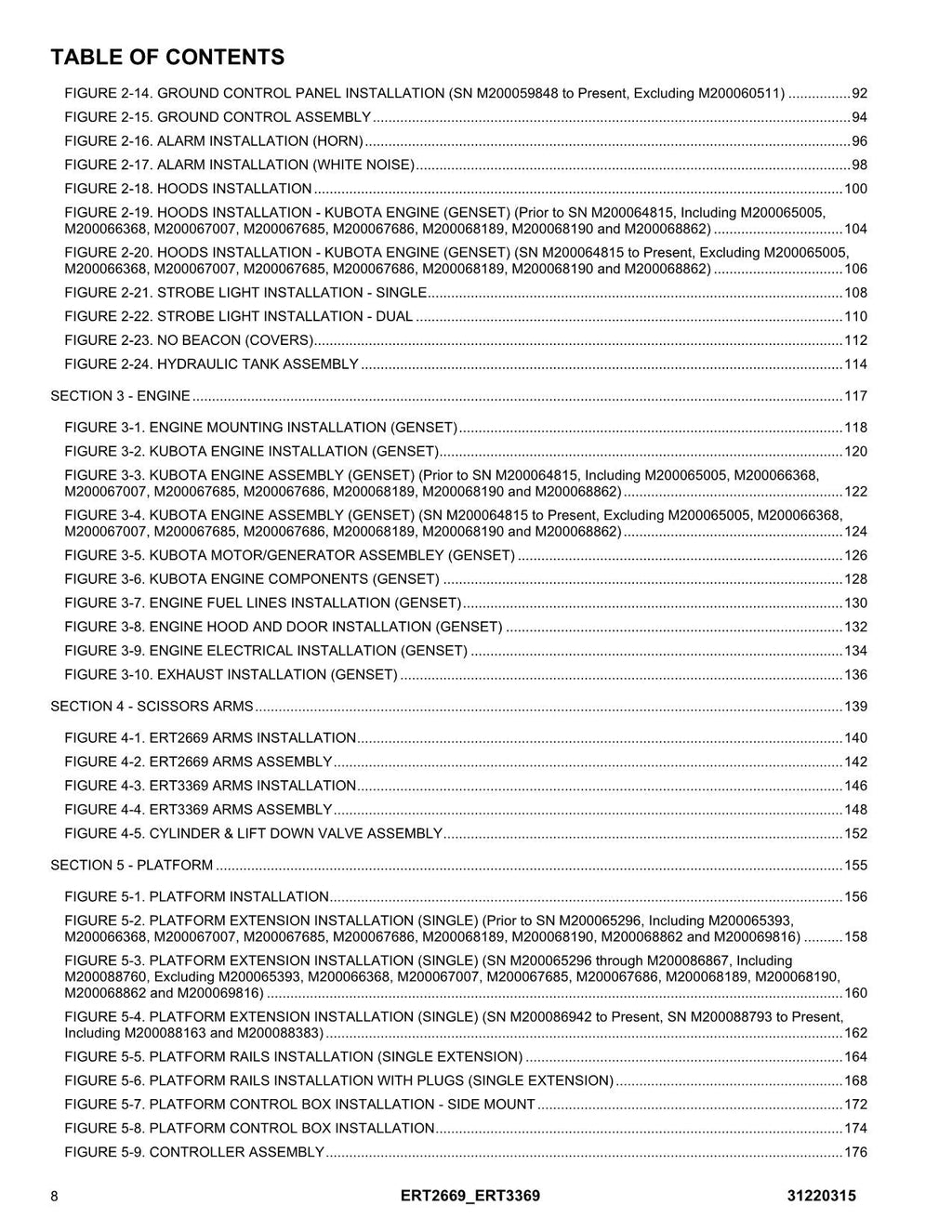 JLG ERT2669 ERT3369 Scissor Lift Parts Catalog Manual